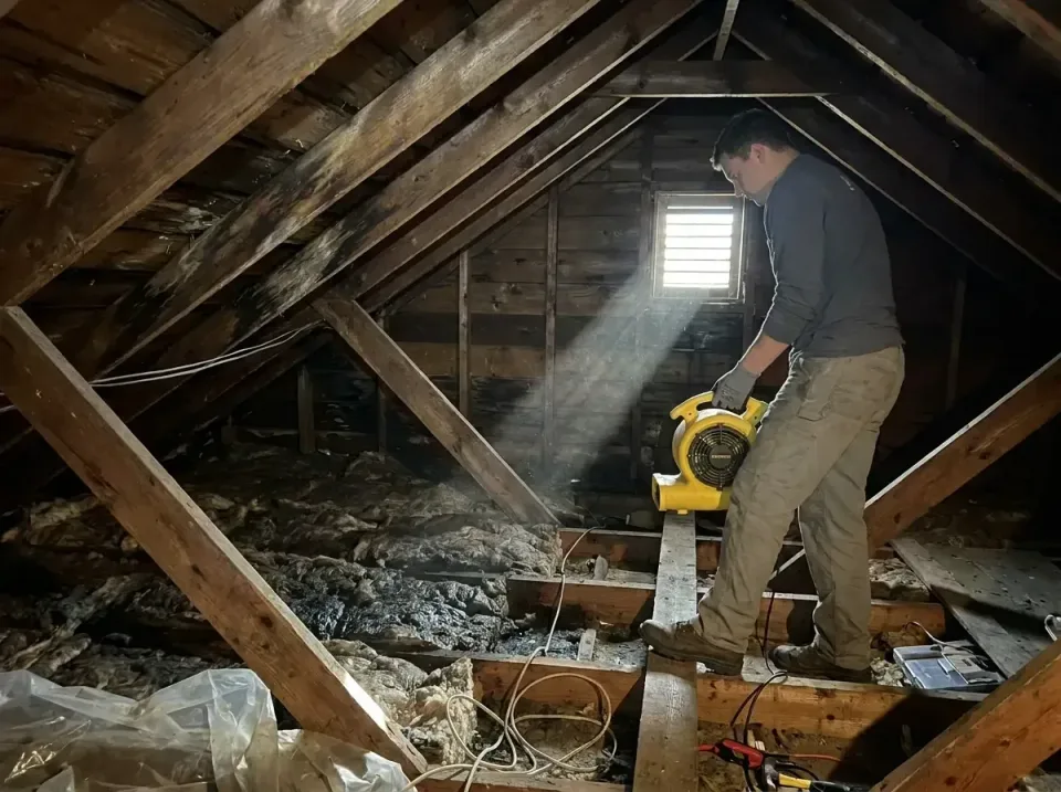 attic-water-damage-drying-proc-007 — frequently asked questions, Emergency Water Extraction & 24/7 Flood Response in Carlin,…